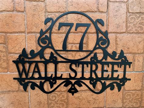 metal address plaques house|large metal address plaques outdoor.